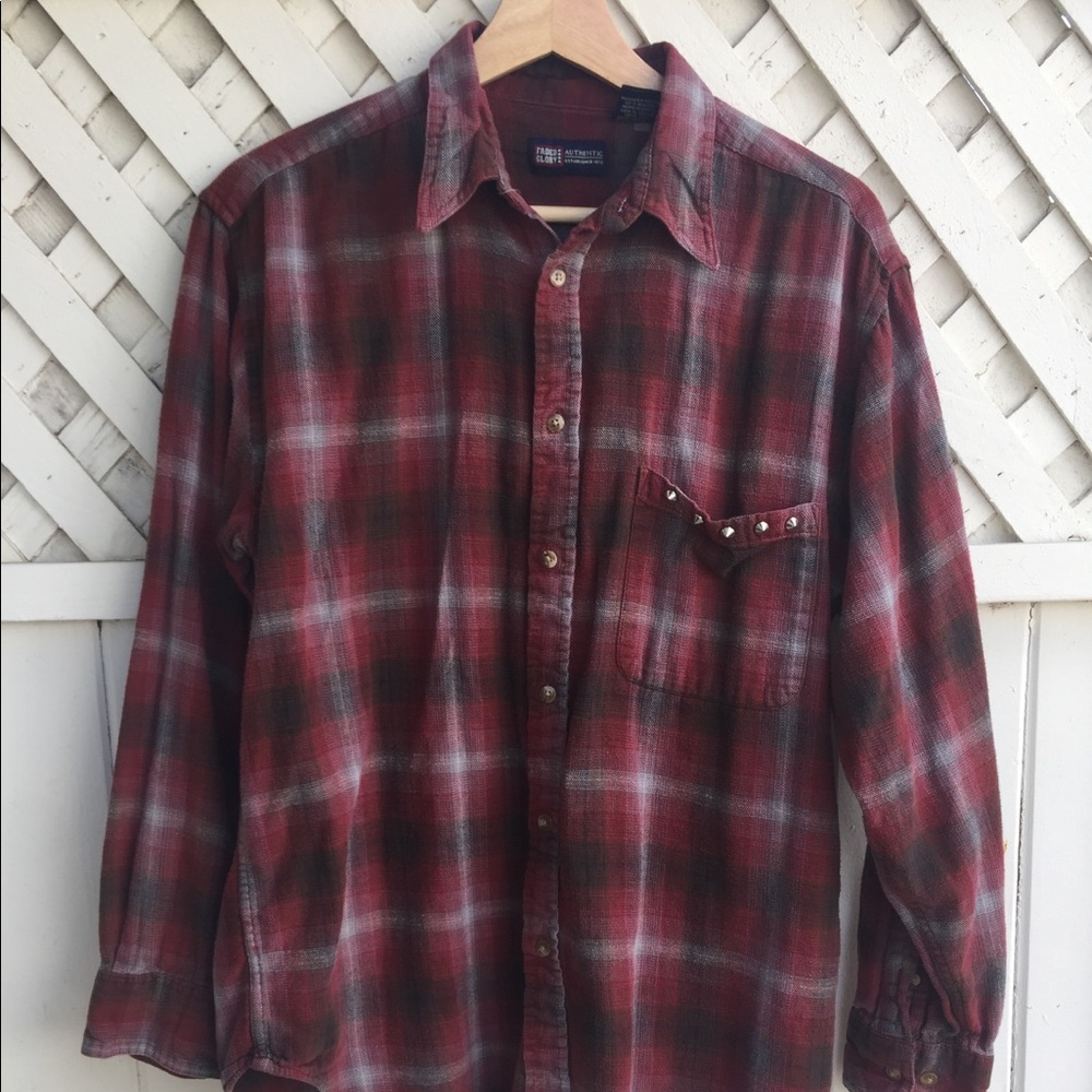 Studded Plaid Flannel